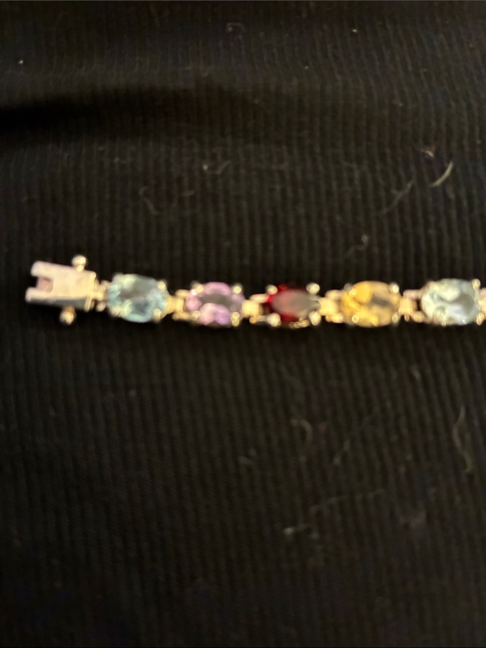 Multi-Color Gemstone Tennis Bracelet - Women's Jewelry 925 sterling slvr
